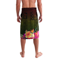 Hawaiian Reggae Music Lavalava Jamaica Singer Tribal Polynesian and Hibiscus - Wonder Print Shop