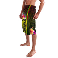 Hawaiian Reggae Music Lavalava Jamaica Singer Tribal Polynesian and Hibiscus - Wonder Print Shop