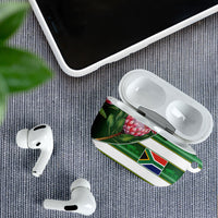 South Africa Football AirPods Case King Protea with African Heritage Stripes Style