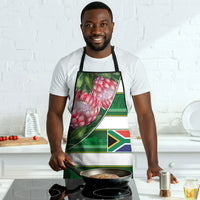 South Africa Football Apron King Protea with African Heritage Stripes Style