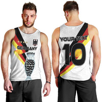 Custom Germany Football Road to the 4th European Championship Men Tank Top White Color - Wonder Print Shop