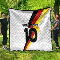 Custom Germany Football Road to the 4th European Championship Quilt White Color - Wonder Print Shop