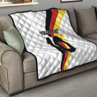 Custom Germany Football Road to the 4th European Championship Quilt White Color - Wonder Print Shop