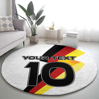 Custom Germany Football Road to the 4th European Championship Round Carpet White Color