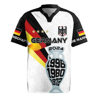 Custom Germany Football Road to the 4th European Championship Rugby Jersey White Color - Wonder Print Shop
