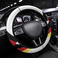 Germany Football Road to the 4th European Championship Steering Wheel Cover White Color - Wonder Print Shop