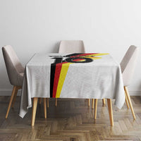 Custom Germany Football Road to the 4th European Championship Tablecloth White Color - Wonder Print Shop