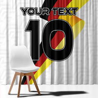 Custom Germany Football Road to the 4th European Championship Window Curtain White Color - Wonder Print Shop