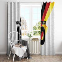 Custom Germany Football Road to the 4th European Championship Window Curtain White Color - Wonder Print Shop