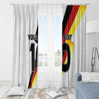 Custom Germany Football Road to the 4th European Championship Window Curtain White Color - Wonder Print Shop