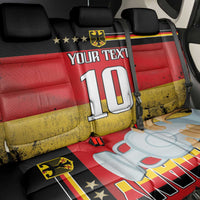 Custom Germany Football Road to the 4th European Championship Back Car Seat Cover Black Color - Wonder Print Shop