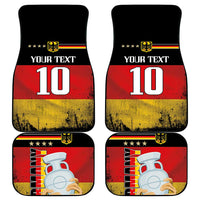 Custom Germany Football Road to the 4th European Championship Car Mats Black Color - Wonder Print Shop