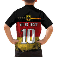 Custom Germany Football Road to the 4th European Championship Family Matching Summer Maxi Dress and Hawaiian Shirt Black Color - Wonder Print Shop