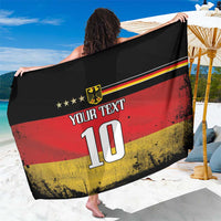 Custom Germany Football Road to the 4th European Championship Sarong Black Color - Wonder Print Shop