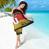 Custom Germany Football Road to the 4th European Championship Sarong Black Color - Wonder Print Shop