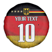 Custom Germany Football Road to the 4th European Championship Spare Tire Cover Black Color - Wonder Print Shop