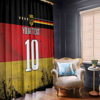 Custom Germany Football Road to the 4th European Championship Window Curtain Black Color - Wonder Print Shop