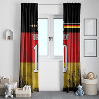 Custom Germany Football Road to the 4th European Championship Window Curtain Black Color - Wonder Print Shop