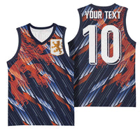 Custom Netherlands Lion Football Basketball Jersey Sporty Style - Wonder Print Shop