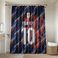 Custom Netherlands Lion Football Bathroom Set Sporty Style - Wonder Print Shop