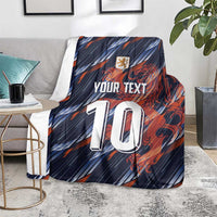 Custom Netherlands Lion Football Blanket Sporty Style - Wonder Print Shop