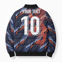 Custom Netherlands Lion Football Bomber Puffer Jacket Sporty Style - Wonder Print Shop