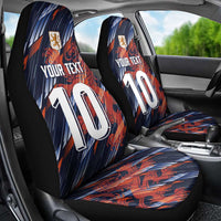 Custom Netherlands Lion Football Car Seat Cover Sporty Style - Wonder Print Shop