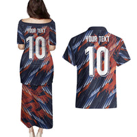 Custom Netherlands Lion Football Couples Matching Puletasi and Hawaiian Shirt Sporty Style - Wonder Print Shop