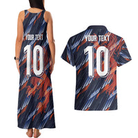 Custom Netherlands Lion Football Couples Matching Tank Maxi Dress and Hawaiian Shirt Sporty Style - Wonder Print Shop