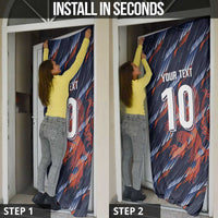 Custom Netherlands Lion Football Door Cover Sporty Style - Wonder Print Shop