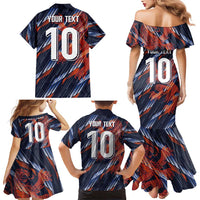 Custom Netherlands Lion Football Family Matching Mermaid Dress and Hawaiian Shirt Sporty Style - Wonder Print Shop