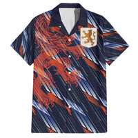 Custom Netherlands Lion Football Family Matching Off The Shoulder Long Sleeve Dress and Hawaiian Shirt Sporty Style - Wonder Print Shop