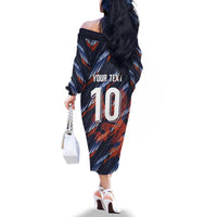 Custom Netherlands Lion Football Family Matching Off The Shoulder Long Sleeve Dress and Hawaiian Shirt Sporty Style - Wonder Print Shop