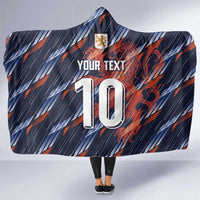 Custom Netherlands Lion Football Hooded Blanket Sporty Style - Wonder Print Shop