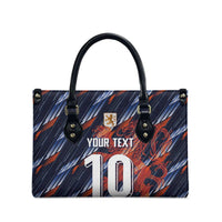 Custom Netherlands Lion Football Leather Bag Sporty Style - Wonder Print Shop