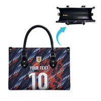Custom Netherlands Lion Football Leather Bag Sporty Style - Wonder Print Shop