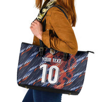Custom Netherlands Lion Football Leather Tote Bag Sporty Style - Wonder Print Shop
