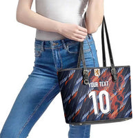Custom Netherlands Lion Football Leather Tote Bag Sporty Style - Wonder Print Shop