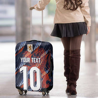 Custom Netherlands Lion Football Luggage Cover Sporty Style - Wonder Print Shop