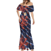 Custom Netherlands Lion Football Mermaid Dress Sporty Style - Wonder Print Shop