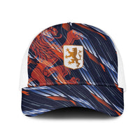 Netherlands Lion Football Mesh Trucker Cap Sporty Style - Wonder Print Shop