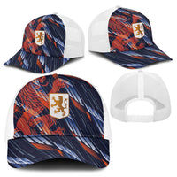 Netherlands Lion Football Mesh Trucker Cap Sporty Style - Wonder Print Shop