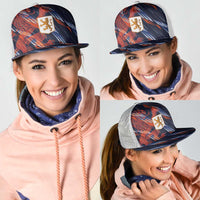 Netherlands Lion Football Mesh Trucker Cap Sporty Style - Wonder Print Shop