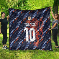 Custom Netherlands Lion Football Quilt Sporty Style - Wonder Print Shop