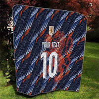 Custom Netherlands Lion Football Quilt Sporty Style - Wonder Print Shop