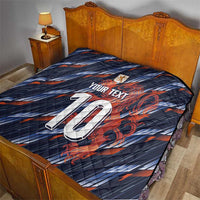 Custom Netherlands Lion Football Quilt Sporty Style - Wonder Print Shop