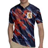 Custom Netherlands Lion Football Rugby Jersey Sporty Style - Wonder Print Shop