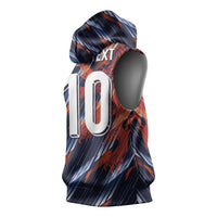 Custom Netherlands Lion Football Sleeveless Hoodie Sporty Style - Wonder Print Shop