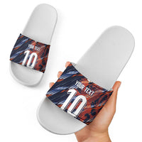 Custom Netherlands Lion Football Slide Sandals Sporty Style - Wonder Print Shop