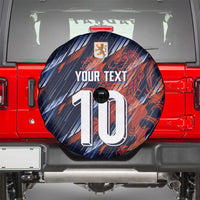 Custom Netherlands Lion Football Spare Tire Cover Sporty Style - Wonder Print Shop